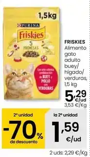 Eroski Purina - alimento gato adulto buey oferta