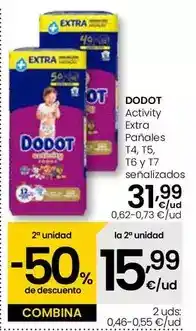 Eroski Dodot - activity extra panales t4/ t5/ t6 y t7 senalizados oferta