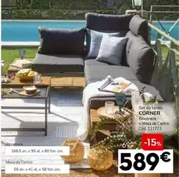 Conforama Set de jardin corner oferta