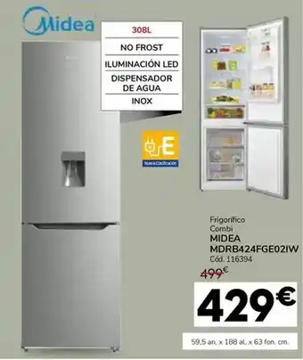 Conforama Midea - frigorifico combi mdrb424fge02iw oferta