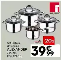 Conforama Bergner - set batería de cocina alexander oferta