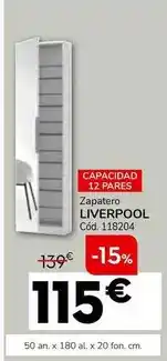 Conforama Zapatero liverpool oferta