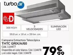 Conforama Turbo air - campana extractora telescopica oferta