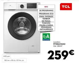Conforama Tcl - lavadora ff0824wa0 oferta