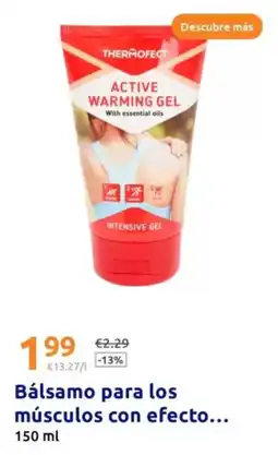 Action Thermofect - balsamo para los musculos con efecto oferta