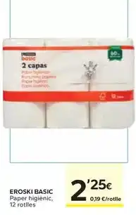 Caprabo Eroski basic - paper higienic oferta