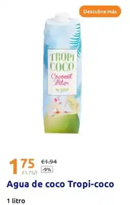 Action Agua de coco tropi-coco oferta