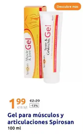 Action Spirosan - gel para músculos y articulaciones oferta