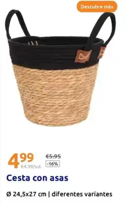 Action Cesta con asas oferta
