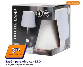 Action Tapón para vino con led oferta