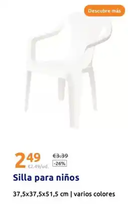 Action Silla para niños oferta