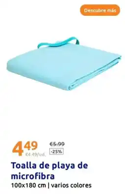 Action Toalla de playa de microfibra oferta
