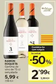 Caprabo Ramón roqueta - gamma de vins oferta