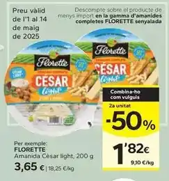 Caprabo Florette - amanida cesar light oferta
