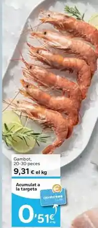 Caprabo Gambot, acumulata la targeta oferta
