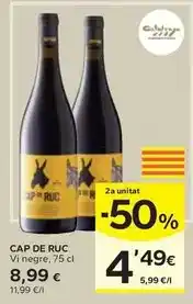 Caprabo Cap de ruc - vi negre oferta