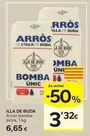 Caprabo Illa de buda - arros bomba extra oferta