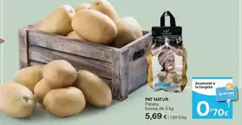 Caprabo Pat natur - patata oferta