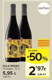 Caprabo Olla negra - vi negre oferta