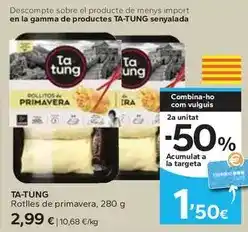 Caprabo Ta tung - rotlles de primavera oferta