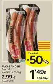 Caprabo Max zander - frankfurt oferta