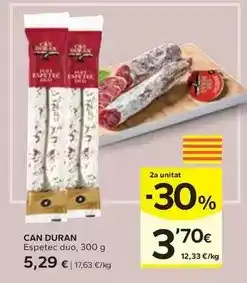 Caprabo Can duran - espetec duo oferta