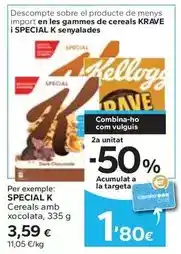 Caprabo Special k - cereals amb xocolata oferta