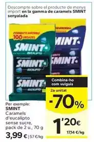 Caprabo Smint - caramels d'eucalipto sense sucre oferta