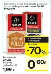 Caprabo Gallo - brou de pollastre oferta