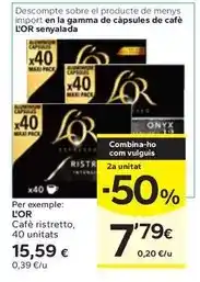Caprabo L'or - cafe ristretto oferta
