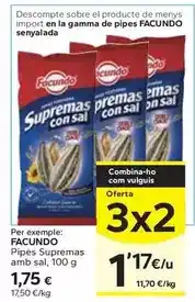 Caprabo Facundo - pipes supremas amb sal oferta