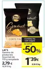 Caprabo Lay's - gamma de productes gourmet de 170 g senyalada oferta