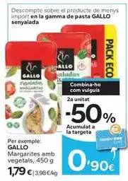 Caprabo Gallo - margarites amb vegetals oferta