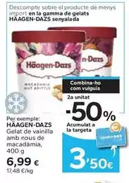 Caprabo Häagen-dazs - gelat de vainilla amb nous de macadamia oferta