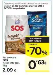 Caprabo Sos - arròs integral oferta