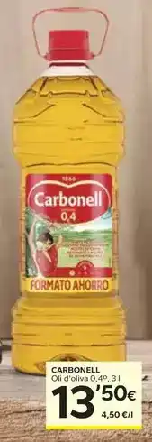 Caprabo Carbonell - oli d'oliva 0,4° oferta
