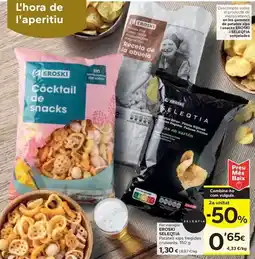 Caprabo Eroski seleqtia - patates xips fregides cruixents oferta