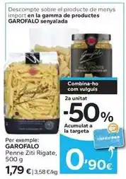 Caprabo Garofalo - penne ziti rigate oferta