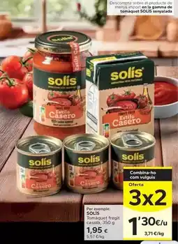Caprabo Solís - tomate fregit casola oferta