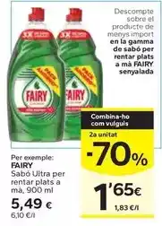 Caprabo Fairy - sabó ultra per rentar plats a mà oferta