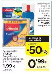 Caprabo Vileda - fregall suau 30% microfibres oferta