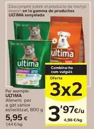 Caprabo Ultima - aliment per a gat sènior esterilitzat oferta