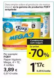 Caprabo Foxy - paper higiènic mega oferta