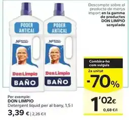 Caprabo Don limpio - detergent liquid per al bany oferta