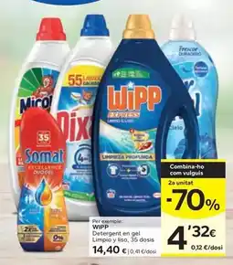 Caprabo Wipp - detergent en gel limpio y liso oferta