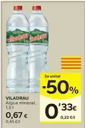 Caprabo Viladrau - aigua mineral oferta