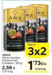 Caprabo Jolca - olives farcides d'anxova del cantabric oferta