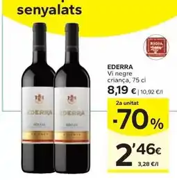 Caprabo Ederra - vi negre criança oferta