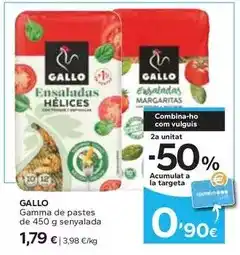 Caprabo Gallo - gamma de pastes oferta