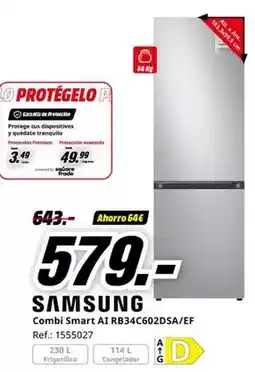 MediaMarkt Premium - combi smart ai rb34c602dsa/ef oferta